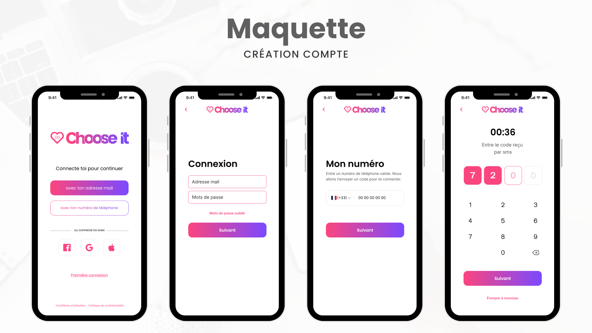 Présentation Application Mobile Choose It Chloé, Océane, Sarah, Clément (3)